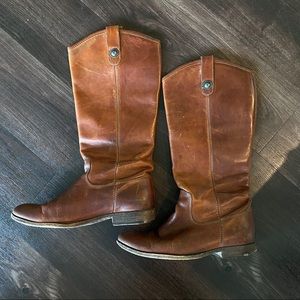 Frye Melissa Brown Riding Boots 9M